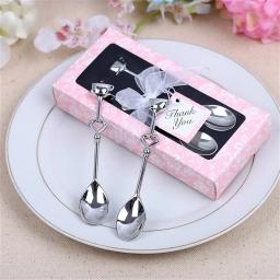 Colher de chá e café, lembranças de casamento, chuveiro nupcial, presente do favor da festa para convidados, lembranças do chá, presente do amor, 14x6.5cm, 1 conjunto - Image 2