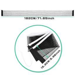 Rede retrátil de tênis de mesa, grade de plástico de malha forte, kit de rede portátil, rack de rede, kit de substituição para jogos de pingue-pongue - Image 6
