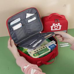 Kit de primeiros socorros portátil para acampamento ao ar livre, bolsa de pílula, saco de armazenamento, emergência familiar, caso médico, acessórios de viagem, suprimentos - Image 2
