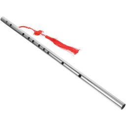 Flauta de aço inoxidável, apito de lata, música doce, instrumento musical, flauta chinesa, iniciantes, seção grossa, traversiere - Image 1