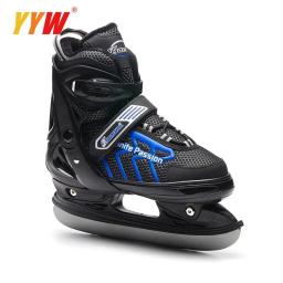 Sapato de Patinação com Lâmina de Gelo para Crianças e Adultos, Impermeável, PVC Térmico, Preto, Espessante, Figura Profissional, Patinação, Quente - Image 5