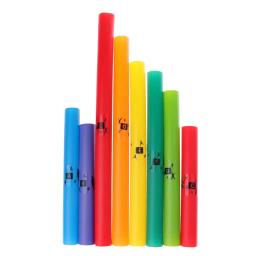 Tubo musical de percussão colorido, Instrumento plástico iluminação, Cordas C Major, Escala diatônica Set, 8 tons, 1 pacote - Image 4