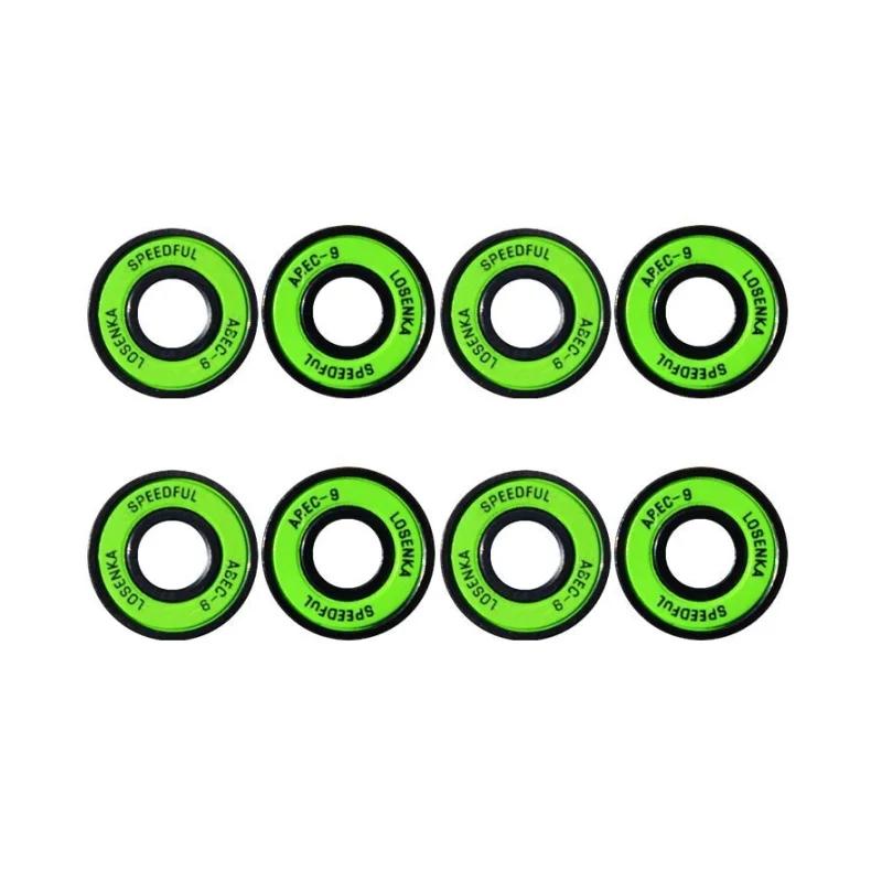 8 pçs rolamentos de skate premium pro longboard rolamentos de velocidade ABEC-9 rolamentos de aço skate scooter roda rolo - Image 1