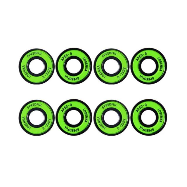Rolamentos de Skate Premium Pro Longboard ABEC-9 Aço 8 Peças