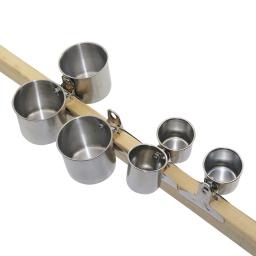 Alimentador de pássaros de aço inoxidável para animais de estimação, copo duplo/único com clipe, alimentador redondo de papagaio, comida, água potável, tigela de alimentação - Image 1