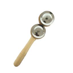 Única linha madeira mão sino para crianças, ritmo e Orff, brinquedo intelectual, instrumento de percussão, presente, 2 sinos, 3 sinos, 6 sinos - Image 1