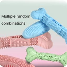 Brinquedos de mastigação tipo osso para pet, brinquedos de limpeza de dentes, entretenimento divertido oral, molares para animais, brinquedos para cães TPR - Image 2