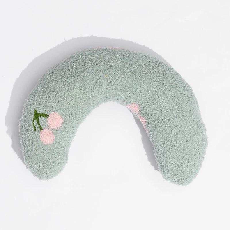 Almofada Macia e Grossa Resistente à Mordida para Animais de Estimação, Tapete de Dormir, Guarda Pescoço, Em Forma de U, Quente, Conforto, Pequeno, Gatos, Cães, Inverno - Image 1