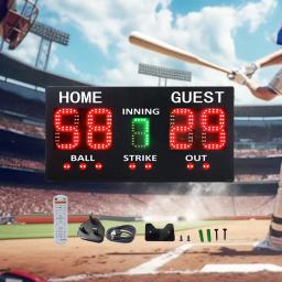 Placar Digital para a prática ao ar livre, Suprimentos De Beisebol Leve, Jogadores Remotos, Treinamento De Competição De Cerca - Image 4