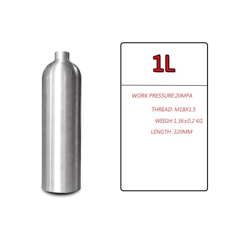 Liga De Alumínio Cilindro De Mergulho, Tanque De Oxigênio, Respirador De Mergulho, Bomba Do Tanque De Ar, Snorkeling, Equipamento De Respiração, 1L, 2L, 4L - Image 1