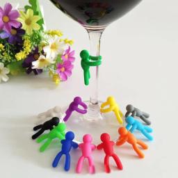 Silicone Wine Glass Identification Label, Etiquetas para Festa, Vinho, Copo, Sinais, Térmicas, Acessórios - Image 1