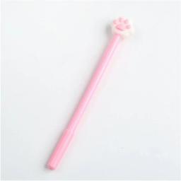 Gato bonito pata gel caneta com coração rosa, caneta assinatura, material de escritório, brinde promocional - Image 6