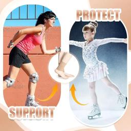 Protetor de tornozelo para mulheres, patinação artística macia, manga protetora de compressão do tornozelo, mangas em gel - Image 4