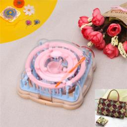 Conjunto tear tricô com 9 peças, fabricante padrões flores, agulha fio lã, ferramenta artesanato faça você - Image 3