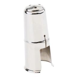 Bocal niquelado Cap para instrumento de sopro, Bb Clarinete Peças, Prata - Image 2
