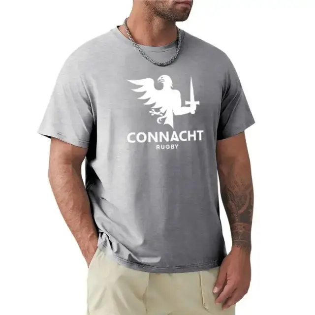 Camiseta Gráfica Curta Masculina de Rugby em Preto e Branco