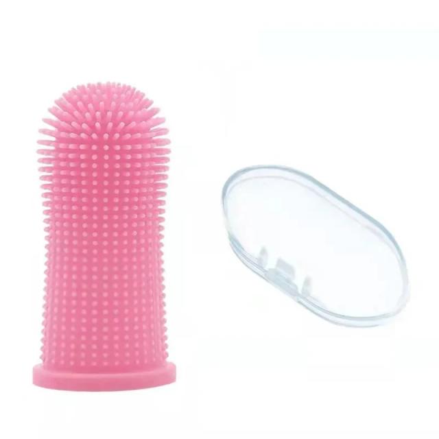 Escova de Dentes de Silicone para Cães e Gatos - Higiene Dental Super Macia e Nontóxica para Combater Mau Halito
