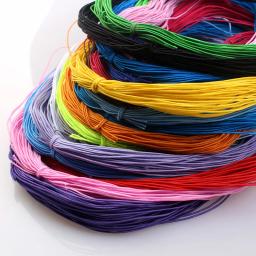 Trançado Elastic Cord Beading Threads, Tecido Stretch String, Crafting Cordões para Fazer Jóias, 1mm, 24m, 23 cores - Image 6