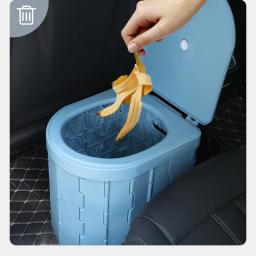 Banheiro portátil para acampar, conveniente carro montado, dobrável viagem penico, à prova de odor e antiderrapante, adultos e crianças, idosos - Image 3