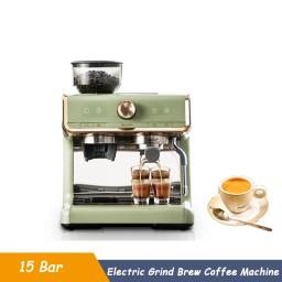 250g Bean Hopper 30 Nível Espessura Ajustar Máquina De Café Espresso Elétrica Grind Brew Cafeteira Leite Frother 2.8L Tanque De Água - Image 1