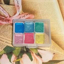 Paleta metálica portátil para pintura de unhas, perolado, tinta aquarela sólida, embalados à mão, estudante arte escola suprimentos - Image 6