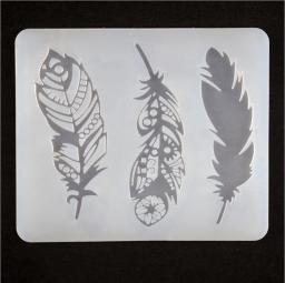 Molde de resina epóxi para jóias, faça você mesmo, engrenagem para pena de pássaro, forma de bússola, decorativo de artesanato - Image 6