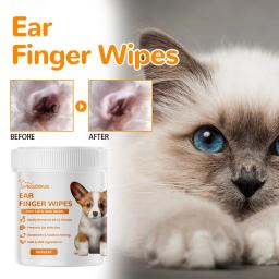 Toalhetes portáteis de limpeza úmida para animais de estimação, lágrima, cera, removedor de mancha, toalhas de limpeza, alívio de coceira de gatos, limpador Ditr - Image 5