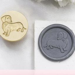 Selo animal Envelope De Cera Selos, Presentes De Cartão, Decoração De Convite De Casamento, Selo De Cera De Cão E Gato - Image 6