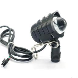 Impermeável farol LED com chifre para bicicleta elétrica, ciclismo luz frontal, farol acessórios, scooter e E-bike, 2 em 1 - Image 2