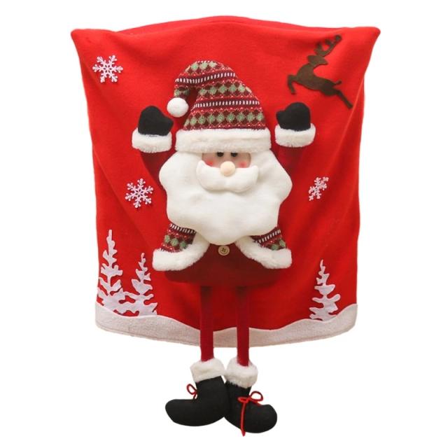 Capas Traseiras de Cadeira do Papai Noel para Jantar 2023