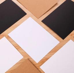 Papel Kraft preto e branco em branco, cartão artesanal DIY, papelão grosso, papel de desenho, 20 folhas por lote - Image 3
