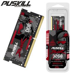 Notebook PUSKILL Memoria Ram DDR4 DDR3L 16GB 8GB 4GB 32GB 3200 2666 2400 1600 1333 Sodimm Memória Portátil - Image 1