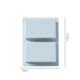 2 cavidade 3d moldes de sabão silicone artesanal massagem terapia barra fazendo ferramentas molde diy retângulo forma sabonetes resina artesanato - Image 6