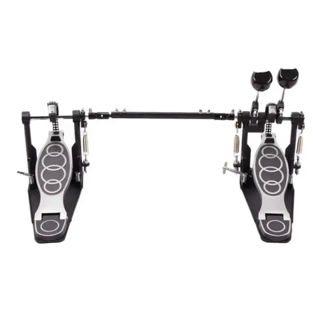 Pedal Duplo de Bateria com Duas Correntes para Percussão - Ideal para Jazz e Bateristas de Todos os Níveis