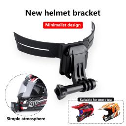 Capacete da motocicleta adesivo câmera montar moto chapéu queixo suporte titular ao ar livre ciclismo suprimentos substituição para gopro - Image 5
