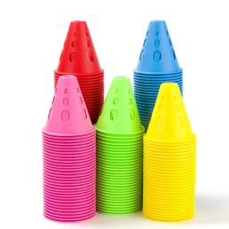 Windproof Hollow Roller Skating Pile, Treinamento Road Cone, Poste de patinação, Futebol, Rugby, Esportes, 1-10Pcs - Image 1