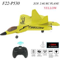 Park10 brinquedos 2.4g 2ch rc avião raptor F22-P530 cores coloridas versão de avião de guerra luz led com giroscópio brinquedos para meninos presente - Image 2