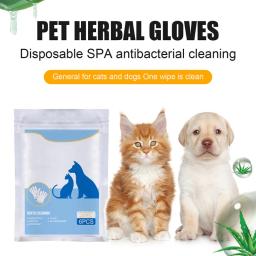 Lenços umedecidos para animais estimação, toalhetes sem enxágue para animais estimação, banho para cães, lavagem gatos, - Image 5