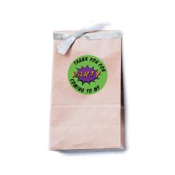 100-500 pces obrigado por ter vindo a minha festa adesivos para presente embalagem decoração envelope selos obrigado adesivos papelaria - Image 4