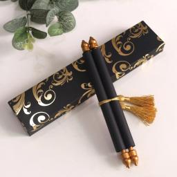 Cartão personalizado do convite do casamento com caixa, cartões de papel preto luxuosos para o aniversário, noivado, festa do festival, 100pcs - Image 5