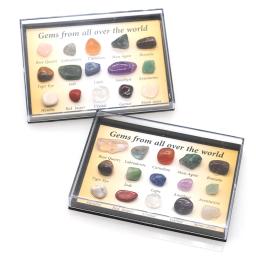 Caixa de Coleção de Pedras Preciosas Naturais, Cristais de Quartzo, Pedras Caídos, Rocha Granel, Espécime Mineral, O Mundo, Irregular, 12 Pcs/Set, 15 Pcs/Set, 36 Pcs/Set - Image 6