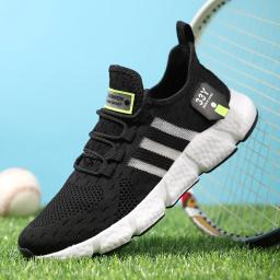 Homens sapatos esportivos casuais respirável leve mulher tênis ao ar livre malha tênis de corrida atlético jogging tenis sapatos caminhada - Image 2