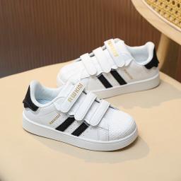 Novo tenis tênis para crianças verão respirável meninos meninas sapatos esportivos casuais sola macia crianças pequenos sapatos brancos tamanho 26-37 - Image 4