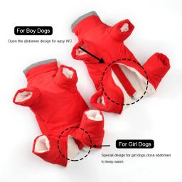 Macacão impermeável para cães pequenos, roupas quentes para cães, jaqueta de cachorro, casaco chihuahua, traje Yorkies, macacões de estimação, inverno - Image 4