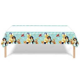 Princesa jasmim festa de aniversário decoração descartável utensílios de mesa copo prato toalha de mesa balão banner conjunto suprimentos de chá de bebê - Image 5