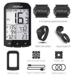 Cycplus m1 acessórios da bicicleta gps computador ciclismo velocímetro ble 5.0 ant + ciclo ciclismo quilômetro contador para bicicleta - Image 1