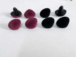 Safety Toy Nose with Hard Washer, Flocking, Uva, Vermelho, Preto, Azul, Amarelo, Triângulo, Descobertas de DIY, Nova Cor, 22mm, 20Pcs - Image 5