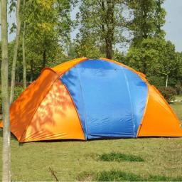 Impermeável Grande Barraca de Acampamento, Dupla Camada, Quarto Família, Luxo, 3 Quartos, Alta Qualidade, Ao ar livre, 6 Pessoa, Personalizado, 3 - Image 3