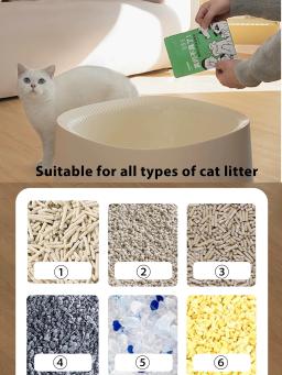 Desodorizador De Caixa De Lixo De Gato, Purificador De Ar, Eliminar O Odor Da Urina, A Maioria Dos Tipos De Lixo De Gatinho, Animais De Estimação - Image 6