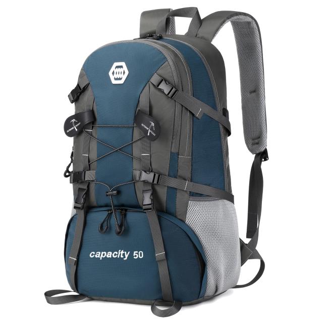 Mochila Impermeável de Grande Capacidade 50L para Camping com Compartimento para Sapatos - Ideal para Homens e Mulheres